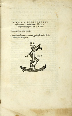 Cover of M.F. Quintilianus