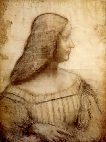 Ritratto di Isabella d'Este di Leonardo da Vinci