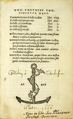Commentariorum de bello Gallico libri VIII