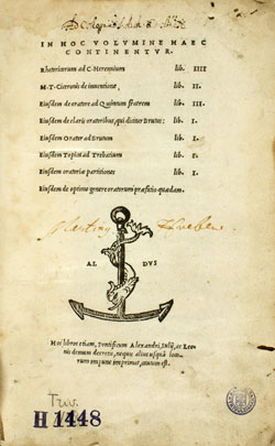 Cover of Rhetoricorum ad C. Herennium libri