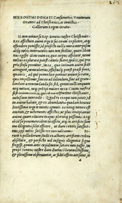 Cover of Ad Gallorum regem oratio